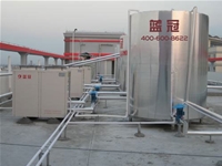 深圳京泉华100平方配一台10匹热泵热水工程完美竣工